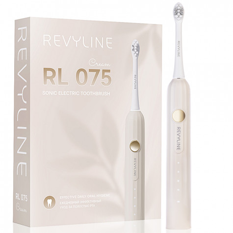 Электрическая звуковая зубная щётка Revyline RL 075 Cream и по всей Беларуси в интернет-магазине Revyline.by