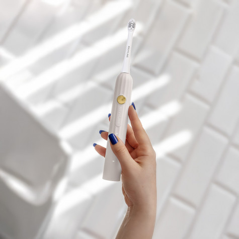 Электрическая звуковая зубная щётка Revyline RL 075 Cream и по всей Беларуси в интернет-магазине Revyline.by