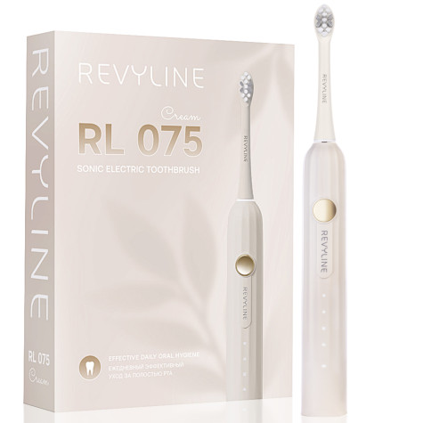 Электрическая звуковая зубная щётка Revyline RL 075 Cream и по всей Беларуси в интернет-магазине Revyline.by