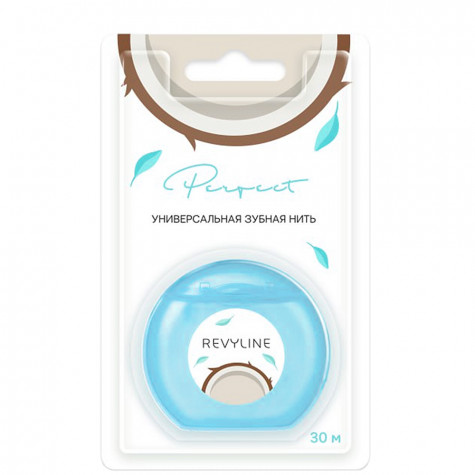 Зубная нить Revyline Perfect, кокос и мята, 30 м и по всей Беларуси в интернет-магазине Revyline.by