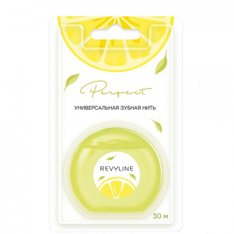 Зубная нить Revyline Perfect, лимон и мята, 30 м и по всей Беларуси в интернет-магазине Revyline.by