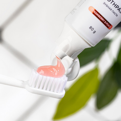 Зубная паста Revyline Crystal Клубника и Персик, без фтора, 80 г и по всей Беларуси в интернет-магазине Revyline.by