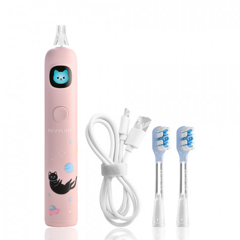 Электрическая звуковая зубная щетка Revyline RL 095 Kids, Pink и по всей Беларуси в интернет-магазине Revyline.by