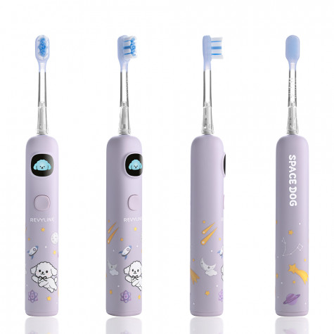 Электрическая звуковая зубная щетка Revyline RL 095 Kids, Lilac и по всей Беларуси в интернет-магазине Revyline.by