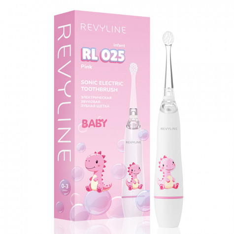 Электрическая звуковая зубная щётка Revyline RL 025 Infant, Pink и по всей Беларуси в интернет-магазине Revyline.by