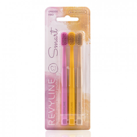Набор зубных щеток Revyline SM6000 Smart Trio, Crocus + Misted marigold + Cocoon и по всей Беларуси в интернет-магазине Revyline.by