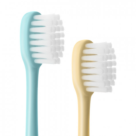 Набор зубных щеток Revyline Bunny Duo, от 3 лет, желтая и голубая и по всей Беларуси в интернет-магазине Revyline.by