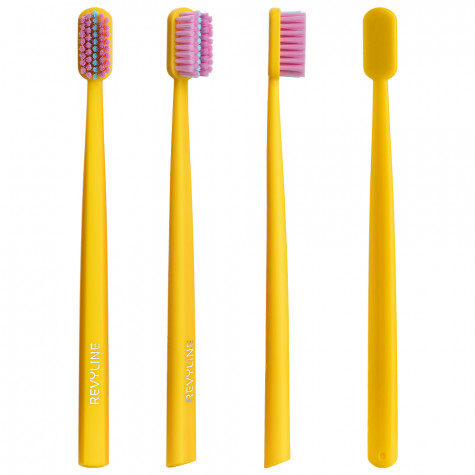 Зубная щетка Revyline SM6000 Ortho желтая / розовая-голубая и по всей Беларуси в интернет-магазине Revyline.by