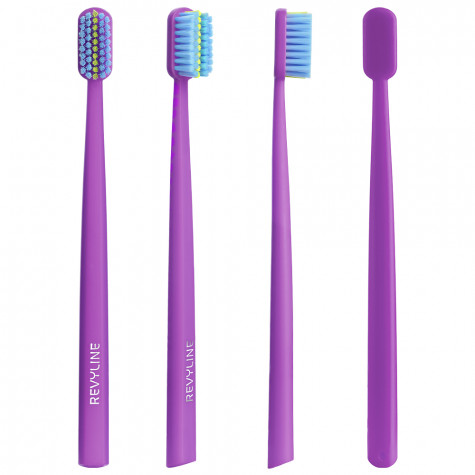Зубная щетка Revyline SM6000 Ortho фиолетовая / голубая-салатовая и по всей Беларуси в интернет-магазине Revyline.by