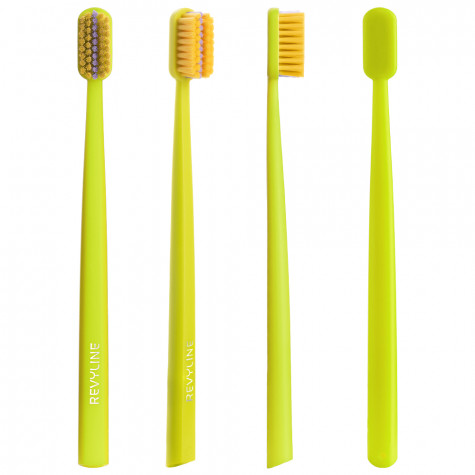 Зубная щетка Revyline SM6000 Ortho салатовая / желтая-фиолетовая и по всей Беларуси в интернет-магазине Revyline.by