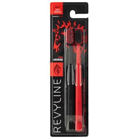 Набор зубных щеток Revyline SM6000 DUO Special Color Edition Fire Horse и по всей Беларуси в интернет-магазине Revyline.by