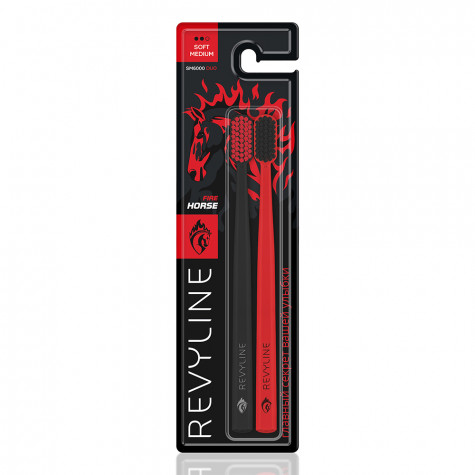 Набор зубных щеток Revyline SM6000 DUO Special Color Edition Fire Horse и по всей Беларуси в интернет-магазине Revyline.by