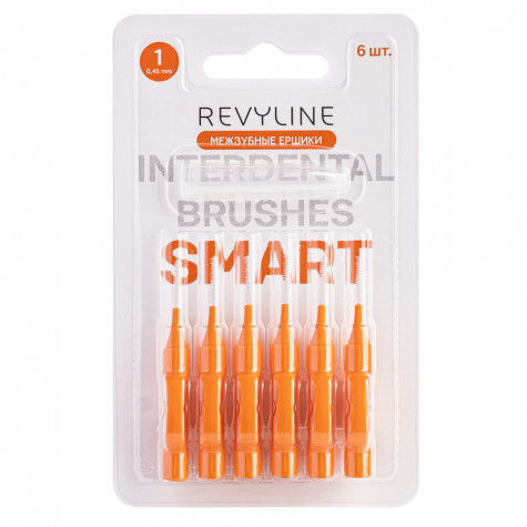 Ершики межзубные Revyline Smart, размер 1 (0,45 мм) оранжевые, 6 шт. и по всей Беларуси в интернет-магазине Revyline.by