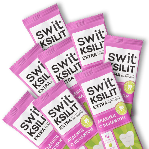 Леденцы на палочке Swit by Revyline Ksilit Extra Груша, 8 шт. и по всей Беларуси в интернет-магазине Revyline.by