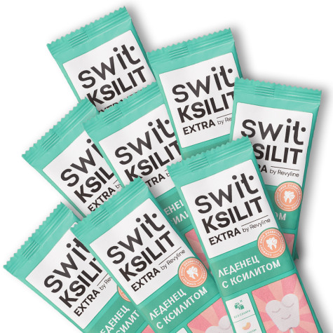 Леденцы на палочке Swit by Revyline Ksilit Extra Персик, 8 шт. и по всей Беларуси в интернет-магазине Revyline.by