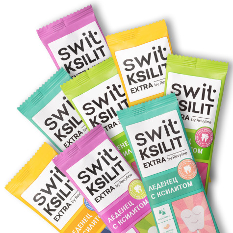 Леденцы на палочке Swit by Revyline Ksilit Extra Mix, 8 шт. и по всей Беларуси в интернет-магазине Revyline.by