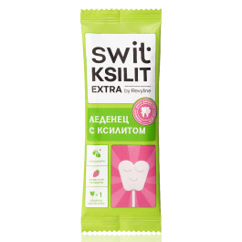 Леденец на палочке Swit by Revyline Ksilit Extra Клубника, 1 шт.