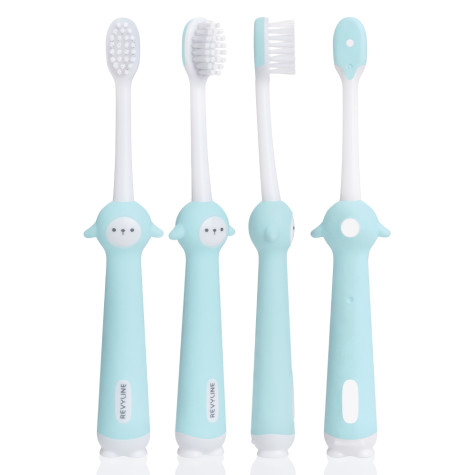 Детская зубная щетка Revyline Sheep 3+ с песочными часами, голубая и по всей Беларуси в интернет-магазине Revyline.by