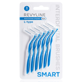 Ершики межзубные Revyline Smart L-type, размер 3 (0,60 мм) голубые, 6 шт.