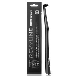 Зубная щетка Revyline SM1000 interspace, монопучковая, черная